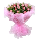 19枝粉玫 粉红浪漫