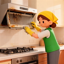 集成灶清洗-半拆洗/台